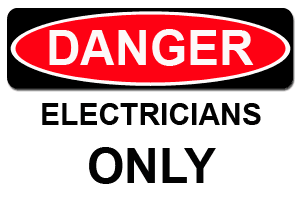 Electrical Hazard placard