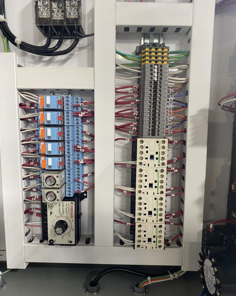 Control cabinet for industrial equipment