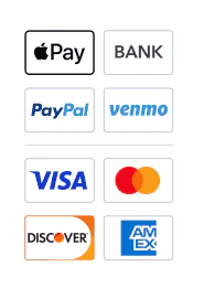 Picture of credit card logos, and other methods of payment through Quickbooks Payments