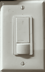 Lutron in wall occupancy light sensor