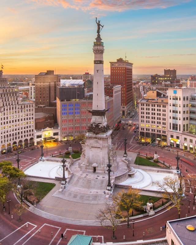 Indy's Downtown Circle Monument