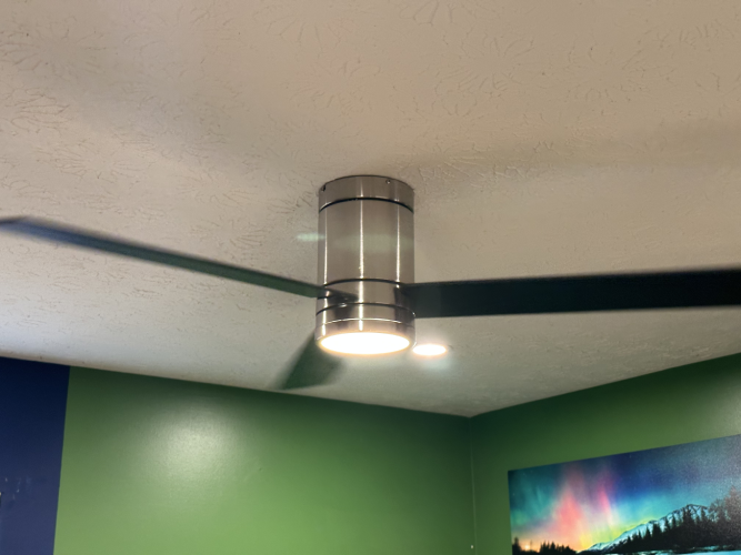 Ceiling fan installation